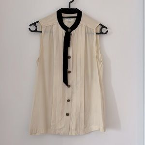 RAG & BONE SILK SLEEVELESS BLOUSE